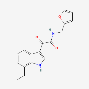 2-(7-ethyl-1H-indol-3-yl)-N-(furan-2-ylmethyl)-2-oxoacetamide