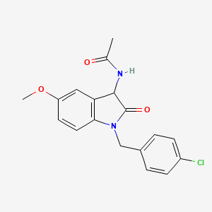 N-[1-(4-chlorobenzyl)-5-methoxy-2-oxo-2,3-dihydro-1H-indol-3-yl]acetamide