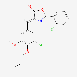 4-(3-chloro-5-methoxy-4-propoxybenzylidene)-2-(2-chlorophenyl)-1,3-oxazol-5(4H)-one