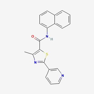 4-methyl-N-1-naphthyl-2-(3-pyridinyl)-1,3-thiazole-5-carboxamide