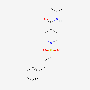 N-isopropyl-1-[(3-phenylpropyl)sulfonyl]-4-piperidinecarboxamide