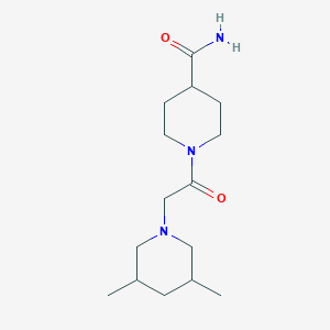 1-[(3,5-Dimethylpiperidin-1-yl)acetyl]piperidine-4-carboxamide