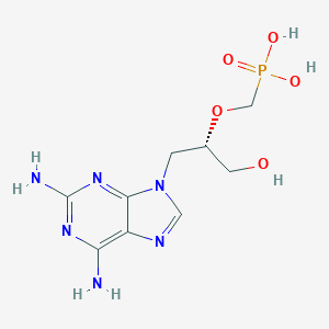 molecular formula C9H15N6O5P B048267 ({[(2s)-1-(2,6-Diamino-9h-purin-9-yl)-3-hydroxypropan-2-yl]oxy}methyl)phosphonic acid CAS No. 113852-35-0