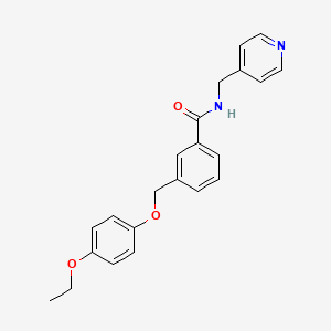 3-[(4-ethoxyphenoxy)methyl]-N-(4-pyridinylmethyl)benzamide