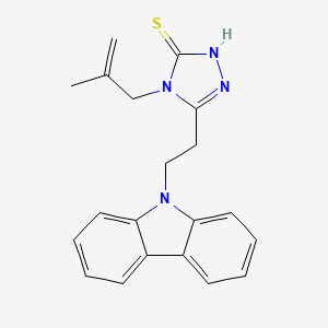 molecular formula C20H20N4S B4826734 5-[2-(9H-carbazol-9-yl)ethyl]-4-(2-methylprop-2-en-1-yl)-4H-1,2,4-triazole-3-thiol 