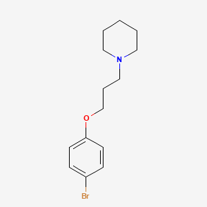 1-[3-(4-bromophenoxy)propyl]piperidine