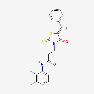 3-(5-benzylidene-4-oxo-2-thioxo-1,3-thiazolidin-3-yl)-N-(2,3-dimethylphenyl)propanamide