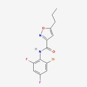 N-(2-bromo-4,6-difluorophenyl)-5-propyl-3-isoxazolecarboxamide