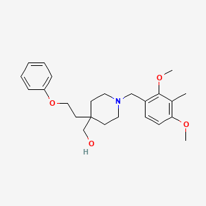 [1-(2,4-dimethoxy-3-methylbenzyl)-4-(2-phenoxyethyl)-4-piperidinyl]methanol