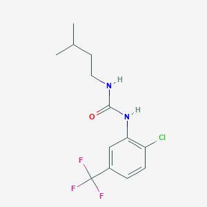 N-[2-CHLORO-5-(TRIFLUOROMETHYL)PHENYL]-N'-ISOPENTYLUREA