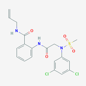 N-allyl-2-{[N-(3,5-dichlorophenyl)-N-(methylsulfonyl)glycyl]amino}benzamide