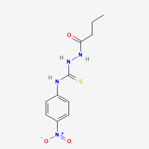 2-butyryl-N-(4-nitrophenyl)hydrazinecarbothioamide