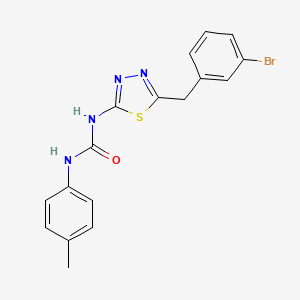 N-[5-(3-bromobenzyl)-1,3,4-thiadiazol-2-yl]-N'-(4-methylphenyl)urea