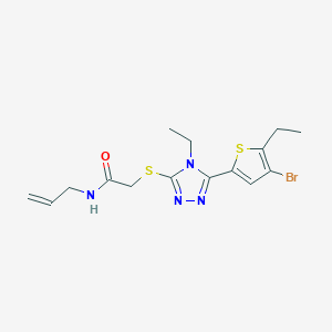 N~1~-ALLYL-2-{[5-(4-BROMO-5-ETHYL-2-THIENYL)-4-ETHYL-4H-1,2,4-TRIAZOL-3-YL]SULFANYL}ACETAMIDE