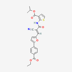 isopropyl 2-[(2-cyano-3-{5-[4-(ethoxycarbonyl)phenyl]-2-furyl}acryloyl)amino]-3-thiophenecarboxylate