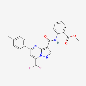 methyl 2-({[7-(difluoromethyl)-5-(4-methylphenyl)pyrazolo[1,5-a]pyrimidin-3-yl]carbonyl}amino)benzoate