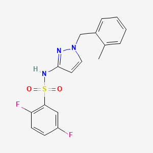 2,5-difluoro-N-[1-(2-methylbenzyl)-1H-pyrazol-3-yl]benzenesulfonamide