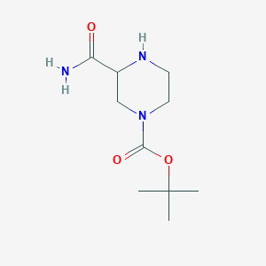 B048270 Tert-butyl 3-carbamoylpiperazine-1-carboxylate CAS No. 112257-24-6