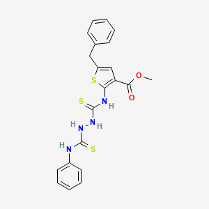 methyl 2-({[2-(anilinocarbonothioyl)hydrazino]carbonothioyl}amino)-5-benzyl-3-thiophenecarboxylate