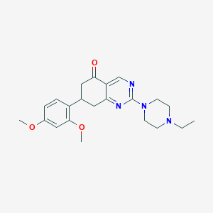 7-(2,4-dimethoxyphenyl)-2-(4-ethylpiperazin-1-yl)-7,8-dihydroquinazolin-5(6H)-one