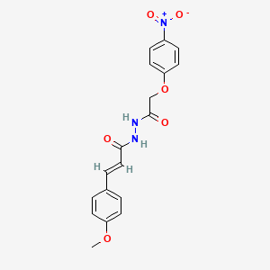 3-(4-methoxyphenyl)-N'-[(4-nitrophenoxy)acetyl]acrylohydrazide