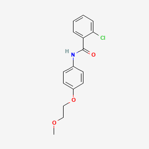 2-chloro-N-[4-(2-methoxyethoxy)phenyl]benzamide