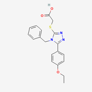 {[4-benzyl-5-(4-ethoxyphenyl)-4H-1,2,4-triazol-3-yl]thio}acetic acid