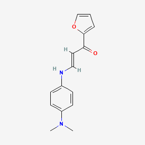 3-{[4-(dimethylamino)phenyl]amino}-1-(2-furyl)-2-propen-1-one