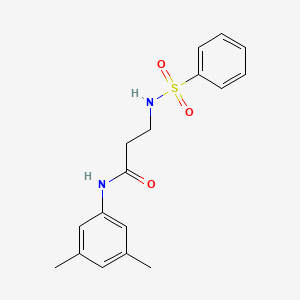 N-(3,5-DIMETHYLPHENYL)-3-[(PHENYLSULFONYL)AMINO]PROPANAMIDE