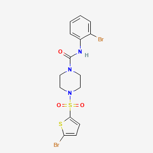 N-(2-bromophenyl)-4-[(5-bromo-2-thienyl)sulfonyl]-1-piperazinecarboxamide