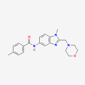 4-METHYL-N-{1-METHYL-2-[(MORPHOLIN-4-YL)METHYL]-1H-1,3-BENZODIAZOL-5-YL}BENZAMIDE