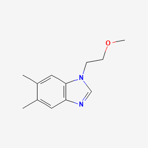 molecular formula C12H16N2O B4827252 1-(2-methoxyethyl)-5,6-dimethyl-1H-1,3-benzimidazole 