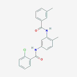 2-chloro-N-(4-methyl-3-{[(3-methylphenyl)carbonyl]amino}phenyl)benzamide