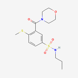 4-(methylthio)-3-(4-morpholinylcarbonyl)-N-propylbenzenesulfonamide