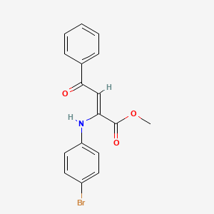 methyl 2-[(4-bromophenyl)amino]-4-oxo-4-phenyl-2-butenoate