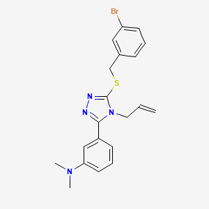 N-(3-{4-ALLYL-5-[(3-BROMOBENZYL)SULFANYL]-4H-1,2,4-TRIAZOL-3-YL}PHENYL)-N,N-DIMETHYLAMINE