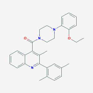 2-(2,5-dimethylphenyl)-4-{[4-(2-ethoxyphenyl)-1-piperazinyl]carbonyl}-3-methylquinoline