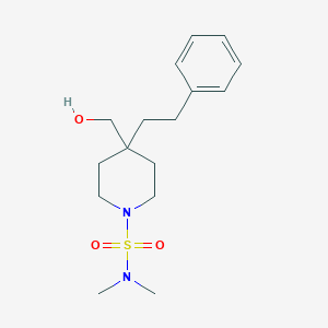 4-(hydroxymethyl)-N,N-dimethyl-4-(2-phenylethyl)-1-piperidinesulfonamide