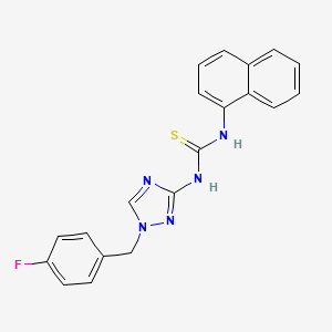 N-[1-(4-fluorobenzyl)-1H-1,2,4-triazol-3-yl]-N'-1-naphthylthiourea