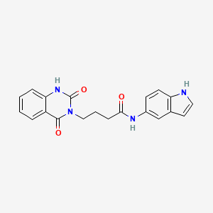 4-(2-hydroxy-4-oxoquinazolin-3(4H)-yl)-N-(1H-indol-5-yl)butanamide