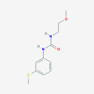 N-(2-METHOXYETHYL)-N'-[3-(METHYLSULFANYL)PHENYL]UREA