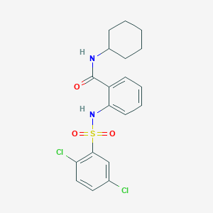 N-cyclohexyl-2-{[(2,5-dichlorophenyl)sulfonyl]amino}benzamide