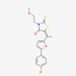 5-((5-(4-Bromophenyl)furan-2-yl)methylene)-3-(2-methoxyethyl)-2-thioxothiazolidin-4-one