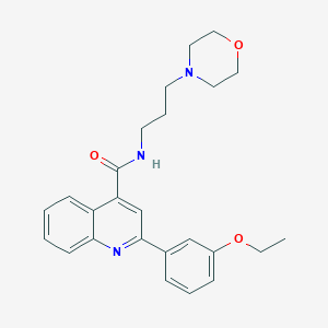 molecular formula C25H29N3O3 B4827523 2-(3-ethoxyphenyl)-N-[3-(morpholin-4-yl)propyl]quinoline-4-carboxamide CAS No. 6131-46-0