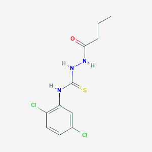 molecular formula C11H13Cl2N3OS B4827537 2-butyryl-N-(2,5-dichlorophenyl)hydrazinecarbothioamide 