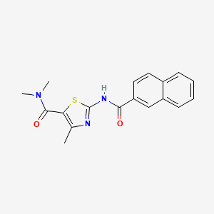 N,N,4-trimethyl-2-(2-naphthoylamino)-1,3-thiazole-5-carboxamide