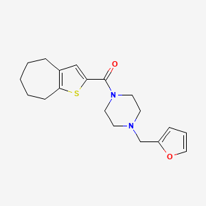 [4-(2-FURYLMETHYL)PIPERAZINO](5,6,7,8-TETRAHYDRO-4H-CYCLOHEPTA[B]THIOPHEN-2-YL)METHANONE