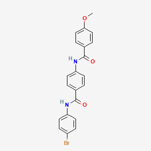 N-(4-bromophenyl)-4-[(4-methoxybenzoyl)amino]benzamide