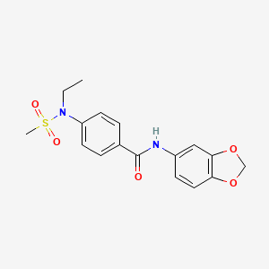 N-1,3-benzodioxol-5-yl-4-[ethyl(methylsulfonyl)amino]benzamide