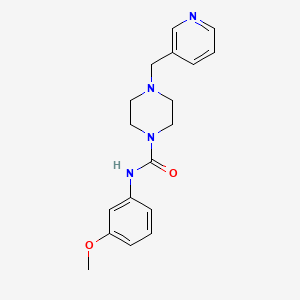 molecular formula C18H22N4O2 B4827628 N-(3-METHOXYPHENYL)-4-[(PYRIDIN-3-YL)METHYL]PIPERAZINE-1-CARBOXAMIDE 